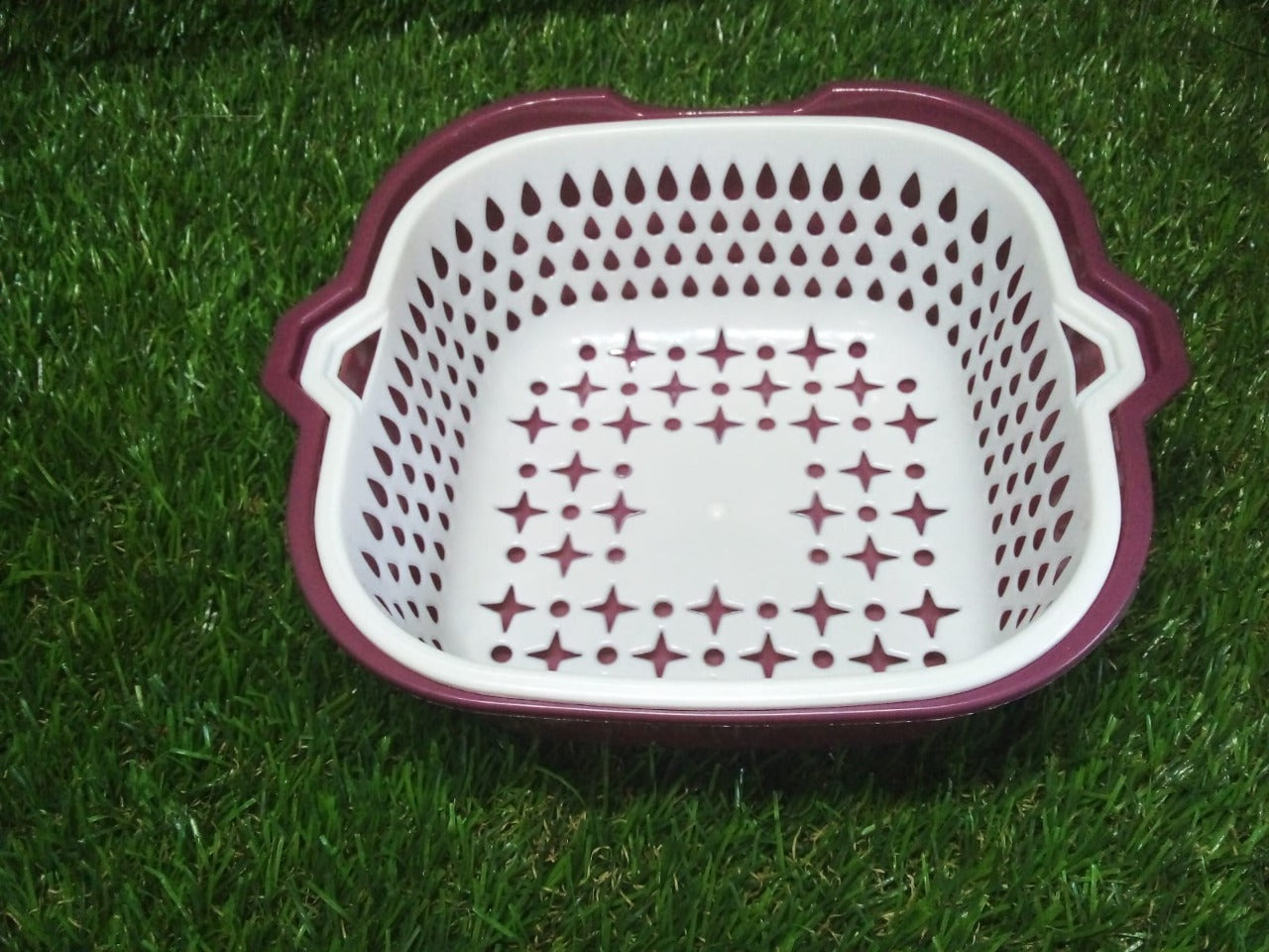 2783 2 In 1 Basket Strainer To Rinse Various Types Of Items Like Fruits, Vegetables Etc. DeoDap 2783 2 In 1 Basket Strainer To Rinse Various Types Of Items Like Fruits, Vegetables Etc. DeoDap